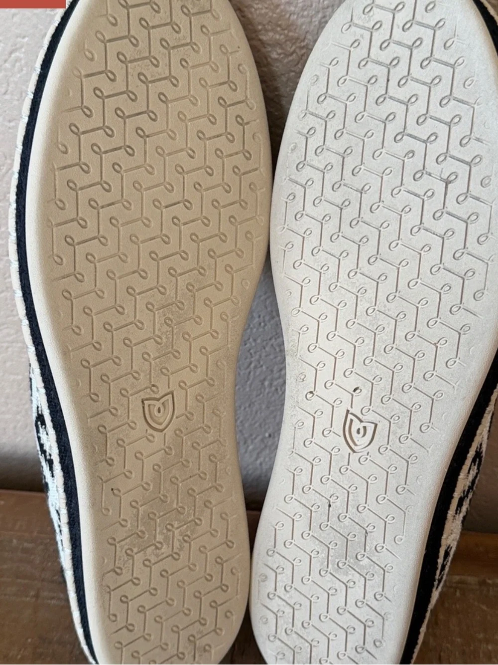 Rothy's Espadrille Flat in Sandy Cat – Blue & Tan Accent
